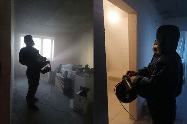 Обработка холодным туманом в Мурино